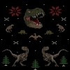 Girl's Design By Humans Ugly Dino Christmas Sweater By AnotheHero T-Shirt - 2 of 3