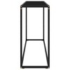 vidaXL Console Table Black Tempered glass, powder-coated steel Medium - 3 of 4
