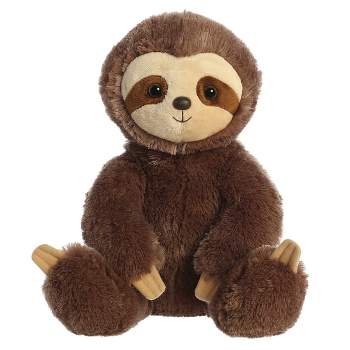 Aurora Large Sloth Cuddly Stuffed Animal Brown 12.5"