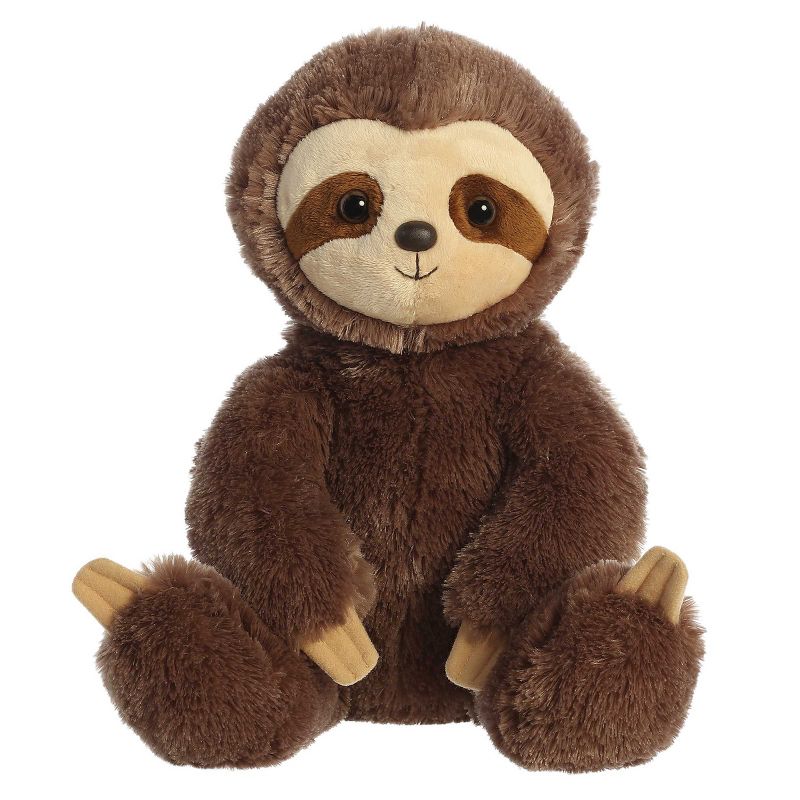 Aurora Large Sloth Cuddly Stuffed Animal Brown 12.5", 1 of 5