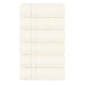 100% Cotton Hand Towels Set 16" x 28" (Pack of 6) - 1 of 4