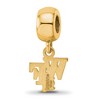 Black Bow Jewelry 14k Yellow Gold Plated Sterling Silver Wake Forest Demon Deacons NCAA Bead Charm - 4 of 4