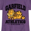 Girls' - Garfield - Sleeping Athletics Fitted Short Sleeve Graphic T-Shirt - 2 of 4