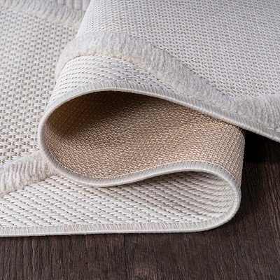 Mediterranean Ivory Trellis 2x8 Indoor/Outdoor Synthetic Rug