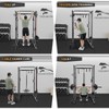 2000 Lbs Power Cage for Home Gym with Cable Cross-Over System, LAT Pull Down Workout Strength Training Weight Cage for Multiple Functions, Exercise - 4 of 4