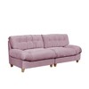NicBex Couches for Living Room 90.5" Cloud Compression Sofa Loveseat Velvet Modern Upholstered 2 Seat Sofa for Apartment, Bedroom - 3 of 4
