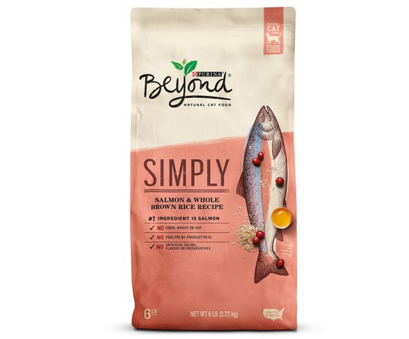 Purina Beyond Natural Salmon & Whole Brown Rice Dry Cat Food - 6lbs