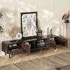 MAYEERTY Mid Century Modern TV Stand, TV Console with Storage Cabinets for Living Room Entertainment Center Storage - 4 of 4
