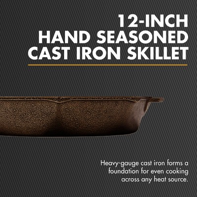 FINEX 12" Bronze Cast Iron Skillet with Stainless Steel Handle