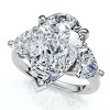 Pompeii3 5 1/2Ct Pear & Heart Certified Diamond Engagement Ring 14k Gold or Pt Lab Created - 3 of 4