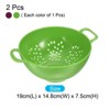 Unique Bargains Kitchen Plastic Rice Washing Drainer Basket Colander with Double Handles - 2 of 4