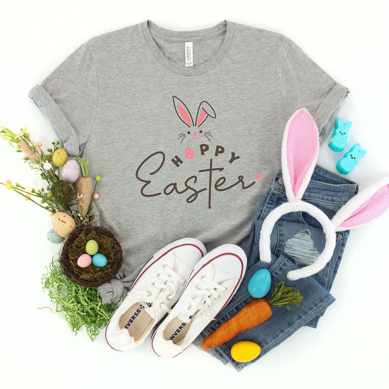 The Juniper Shop Hoppy Easter Bunny Egg Toddler Short Sleeve Tee, 2 of 3