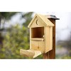 Uncle Dunkels Outhouse Squirrel Feeder; Rustic Handmade Wooden Squirrel Food Dispenser Box - 4 of 4