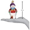 Old World Christmas Glass Blown Ornament for Christmas Tree, Snowman with Crutches - 4 of 4