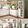 TiramisuBest 60"/70" Metal Kitchen Pantry Cabinet Adjustable Storage 4 Shelves 110lb Capacity Heavy Duty Freestanding Organizer Slim Modern - 3 of 4