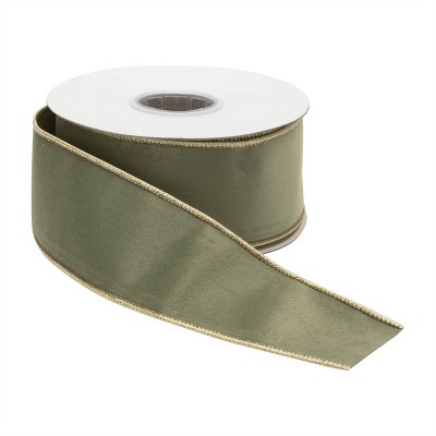 Green Wired Ribbon (Set of 2)