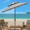Iris Fashion Line 9Ft Double Top Umbrella - PAT8204 - Safavieh - 2 of 4