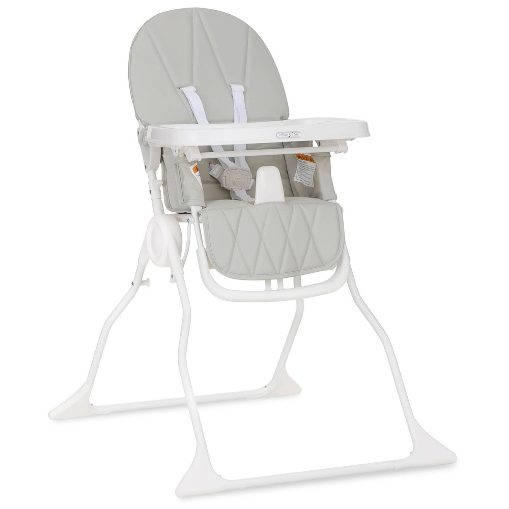 Dream On Me Snack & Stow Standard High Chair - Koala Gray
