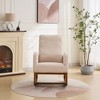 NicBex Rocking Chair Glider Rocking Chair with High Back and Side Pocket Modern Accent Chair Armchair Comfy Chair for Living Room, Bedroom - 2 of 4
