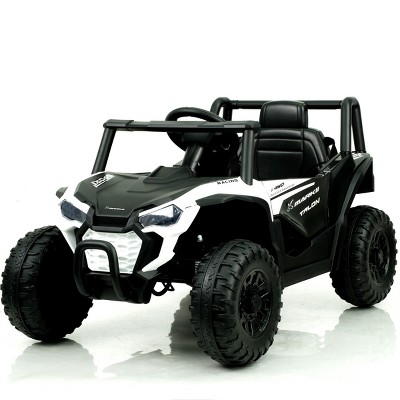 TopComfy Baby Walkers Kids Ride On Toy Car Kids Toy Kids Gift With Three Point Seat Belt Outdoor Play for Toddlers, White, 35.4"*20.2"*11.4"