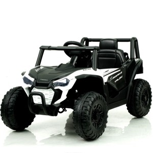 TopComfy Baby Walkers Kids Ride On Toy Car Kids Toy Kids Gift With Three Point Seat Belt Outdoor Play for Toddlers, White, 35.4"*20.2"*11.4" - 1 of 4