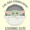 Men's Star Wars: The Mandalorian Grogu I'm Just Gonna Keep Looking Cute T-Shirt - 2 of 4