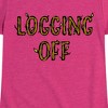 Girls' - Instant Message - Logging Off Fitted Short Sleeve Graphic T-Shirt - 2 of 4