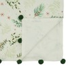 Saro Lifestyle Dining Table Runner With Christmas Foliage Design, Green, 16" x 72" - 2 of 3