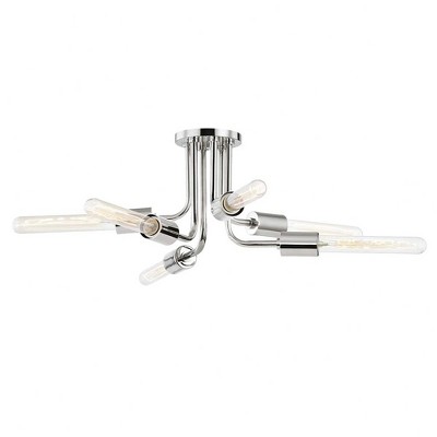Mitzi Donny 6 - Light Semi-Flush Mount in  Polished Nickel