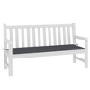 vidaXL Garden Bench Cushion 59.1"x19.7"x1.2", Anthracite Oxford Fabric, Weather Resistant, Non-Slip Design, Suitable for Indoor and Outdoor Use - 3 of 4