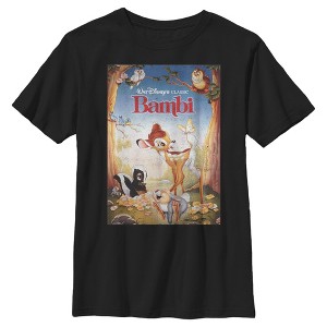 Boy's Bambi Movie Cover Title Poster T-Shirt - 1 of 4