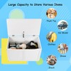 Costway Wooden Kids Toy Storage Box Sitting Top Chest Organizer Large Bin Boys & Girls - 4 of 4