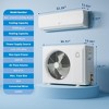 GustoWave 9000/12000/18000 BTU Air Conditioners with Heat, 19 SEER2 Mini Split AC, White - 2 of 4