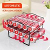 DOMETOUR 4 Tiers Can Organizer Rack, 48 Cans Soda Can Dispenser Organizer for Refrigerator, Set of 2 Stackable Beverage Dispenser Rack - 3 of 4