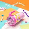 Coldee Kids Tumbler with Spill-Proof Straw & Handle. Insulated Stainless Steel 18 oz, Smiles - 4 of 4