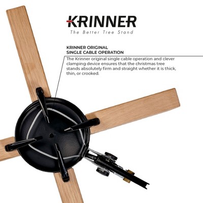 Kopenhagen Modern Oak and Steel Christmas Tree Stand