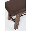 Cannon Valley Distressed Industrial 56" Distressed Wood Bench - 4 of 4