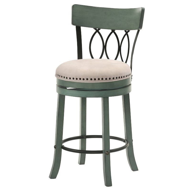 Set of 2 24" Darlowe Swivel Counter Height Barstools - HOMES: Inside + Out, 1 of 6