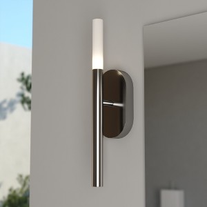 VAXCEL Fulton 1 Light Integrated LED Contemporary Wall Sconce White Acrylic - 1 of 4