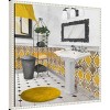 Amanti Art 22"x22" Sundance Bath I Yellow by Elizabeth Medley Framed Canvas Wall Art Print: Modern Still Life, Botanical Decor - 2 of 4