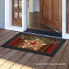 Briarwood Lane Christmas Doormat 30x18 Indoor Outdoor Holiday Barnstar Berries For Christmas Doormat - 4 of 4