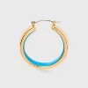Wide Epoxy Lined Hoop Earrings - Universal Thread™ - 2 of 2