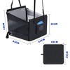 Dog Car Seat, Portable Foldable Waterproof Dog Car Hammock - Backseat Pet Travel Bag with Safety Clip for SUV/Truck - 2 of 4