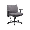 Kumasinova Modern Ergonomic Desk Chair with Wide Seat & Flip-Up Armrests,Upholstered Office Chair with Wheels,Swivel Chair for Home Office - 3 of 4