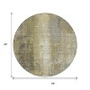 Gold And Ivory Abstract Washable Indoor Outdoor Area Rug - 3 of 4