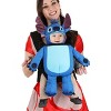 HalloweenCostumes.com One Size   Infant Disney Stitch Velour Baby Carrier Halloween Costume Cover, Blue/Blue/Red - 3 of 3