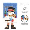 Magnolia Garden Welcome Snowman 13 x 24 Inch Polyester Crazy Legs Garden Flag - 2 of 2