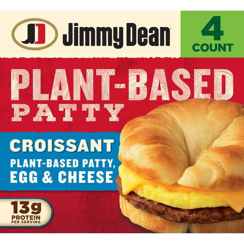 Jimmy Dean Plant-Based Patty Frozen Breakfast Sandwich - 4ct/18oz, 1 of 11