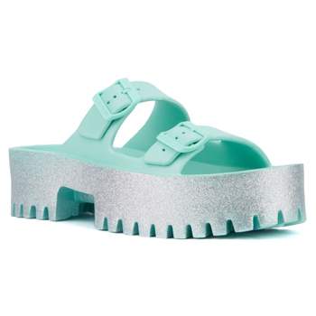 Olivia Miller Women's Sparkles Slide Sandal