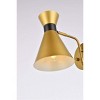 Elegant Lighting Halycon 6 inch light brass wall sconce - 4 of 4